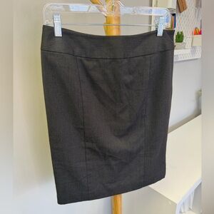 Kenneth Cole New York Black small plaid Pencil Skirt Size 2